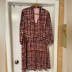 Gal Meets Glam Plaid Dress SZ 18